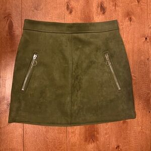 Forever 21 faux suede mini skirt